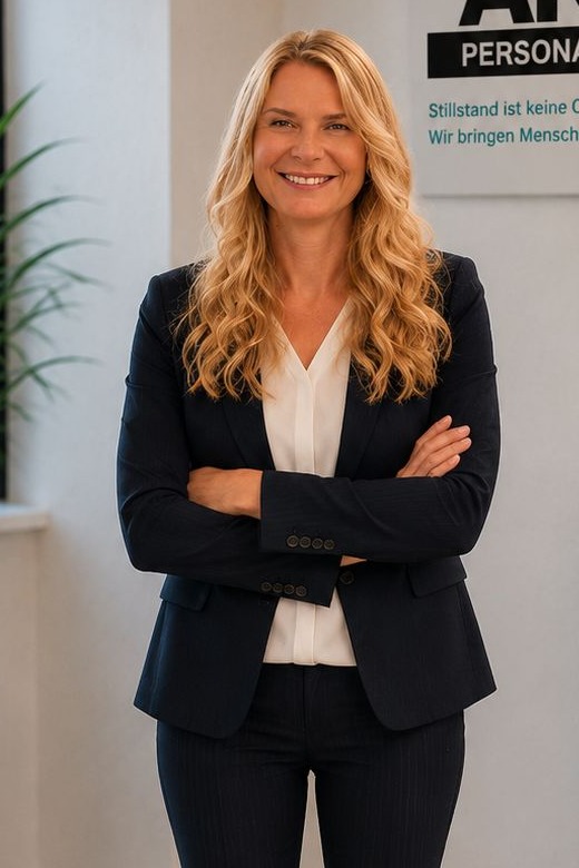 Alexandra Kausek, Inhaberin AK Personalmanagement, in ihrem Büro in Geretsried
